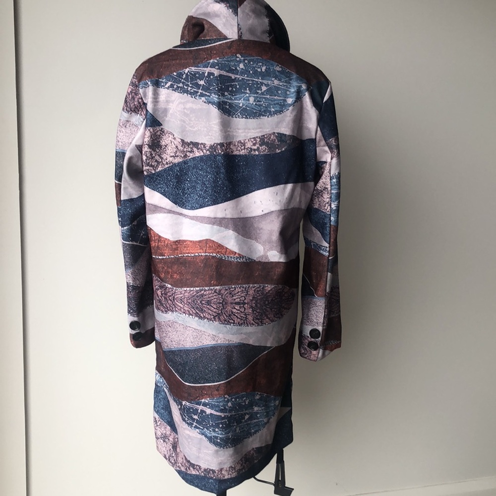 Vintage inspired Stylish unique trench coat With pockets - Picture 3 of 4